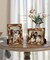 5x7 Picture Frame, Wooden Farmhouse Photo Frame Handmade Carved Design with Rustic Walnut-colored Finish, Mothers Day Gifts, Gifts for Mom Dad Grandma Women Friends Family